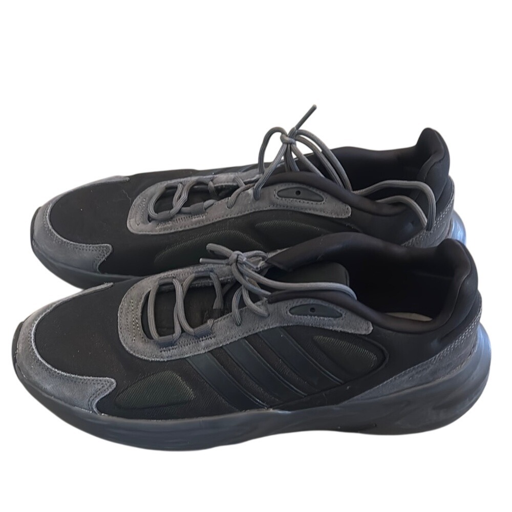 Adidas Ozelle Black Grey Cloudfoam Sneakers Mens 14